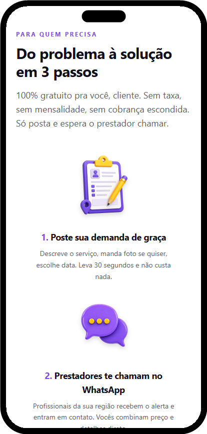 Como o Help.Me funciona para o cliente