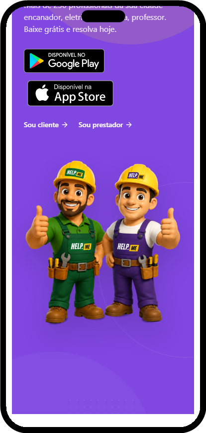 Site de apresentação do Help.Me